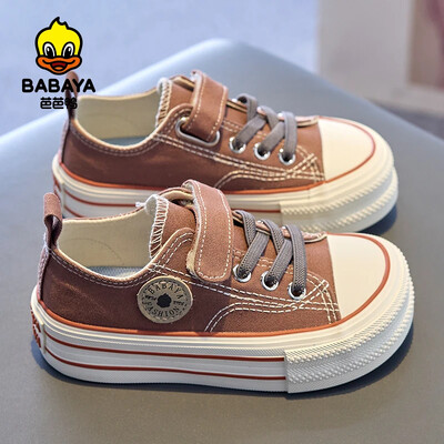 Babaya bērnu audekla apavi 2024. gada pavasarim, jauni zēnu studentu apavi meitenēm, elpojoši ikdienas zemie apavi bērniem, sporta apavi