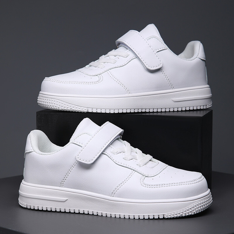 Crne dječje cipele Tenisice za dječake od 6 do 12 godina 2024 Nove školske kožne dječje ležerne tenisice Sportske tenisice za dječake