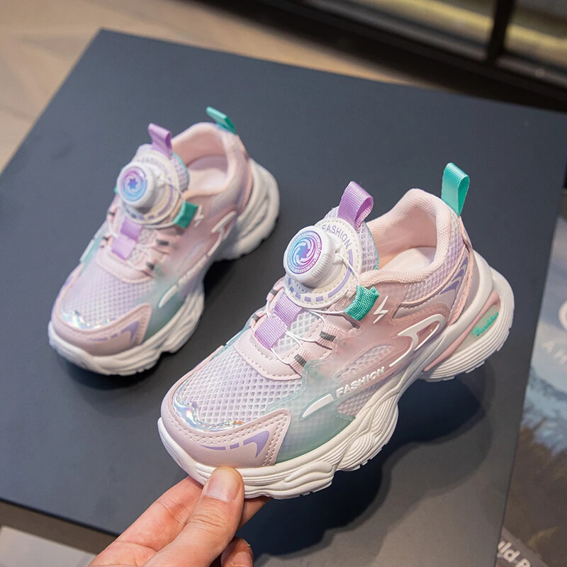 2024. g. Jauni bērnu ikdienas apavi Elpojoši sporta apavi Tīkla apavi ar mīkstu zoli