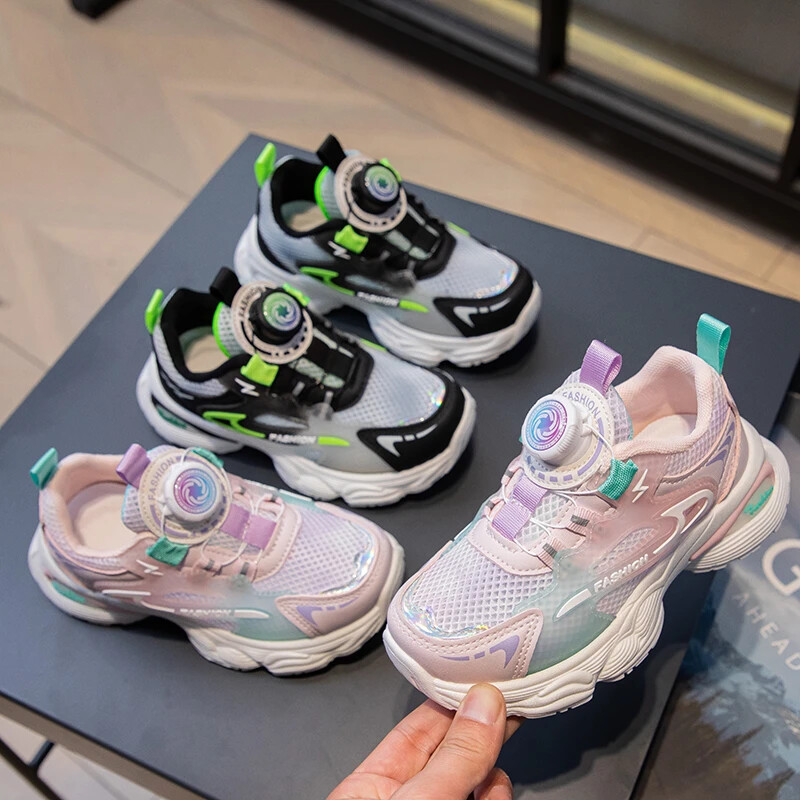 2024. g. Jauni bērnu ikdienas apavi Elpojoši sporta apavi Tīkla apavi ar mīkstu zoli