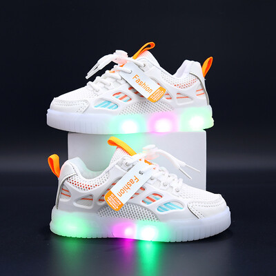 Pantofi pentru copii, design de modă pentru copii, alb, anti-alunecare, ocazional, pentru băieți, fete, cârlig, pantofi respirabili, pantofi de exterior pentru copii mici