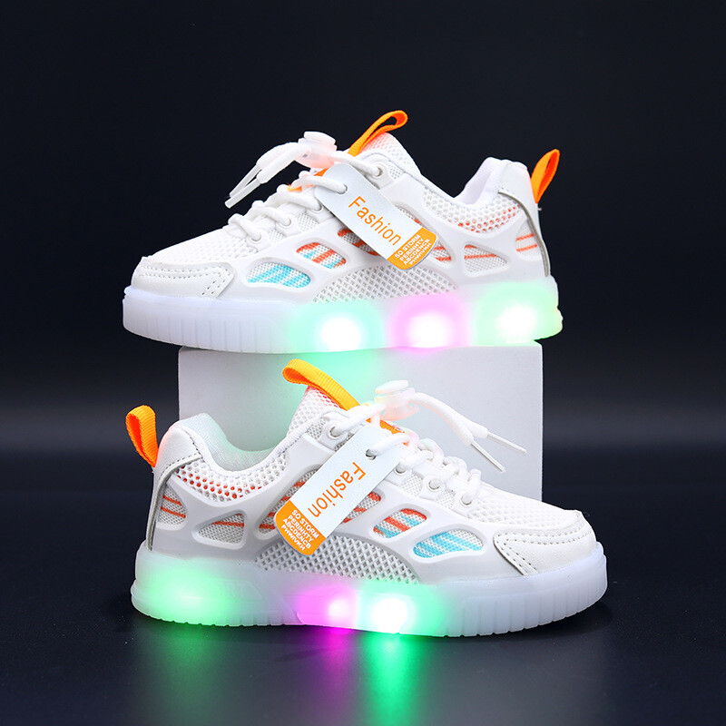 Pantofi pentru copii, design de modă pentru copii, alb, anti-alunecare, ocazional, pentru băieți, fete, cârlig, pantofi respirabili, pantofi de exterior pentru copii mici