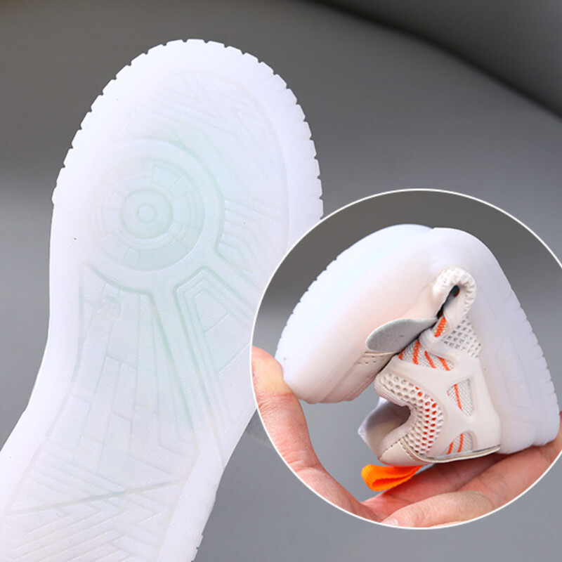 Pantofi pentru copii, design de modă pentru copii, alb, anti-alunecare, ocazional, pentru băieți, fete, cârlig, pantofi respirabili, pantofi de exterior pentru copii mici