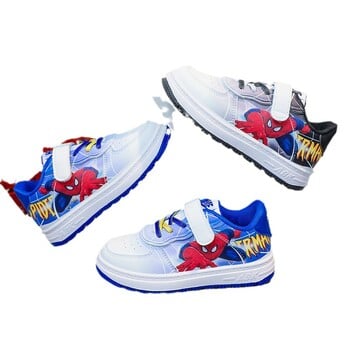 Disney Παιδικά Casual Παπούτσια Cartoon Boys\' Breathable Fashion Sports Shoes Sneakers Pu Δερμάτινα Μπλε Λευκά Παπούτσια Μέγεθος 26-37