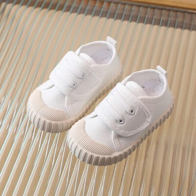 Bērnu ikdienas apavi Canva mīksta zole ar zemu augšdaļu Pavasara rudens burvība lāpīti balti apavi zēni meitenes pastaigas