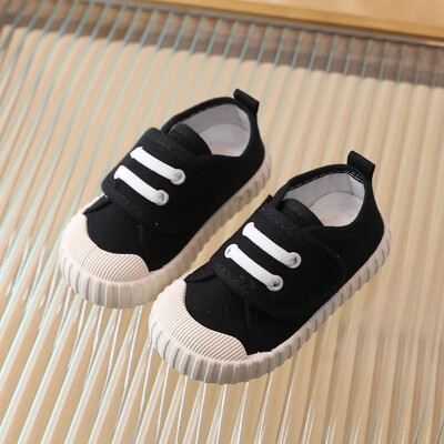 Bērnu ikdienas apavi Canva mīksta zole ar zemu augšdaļu Pavasara rudens burvība lāpīti balti apavi zēni meitenes pastaigas