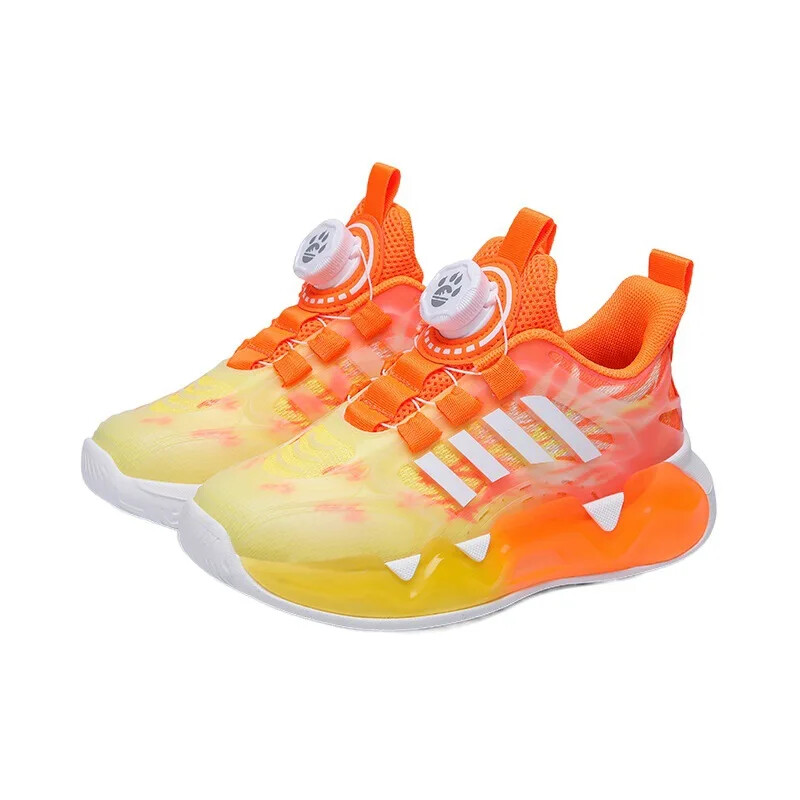 Bērnu elpojoši sporta apavi Viegli skriešanas apavi zēniem, meitenēm, ikdienas kedas ar grozāmu sprādzi Basketbols