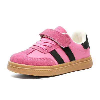 Dječje tenisice za trening, kožne bombone boje, jednostruke cipele za dječake, djevojčice, veličina 26-36 Red Hundred, neklizajuće, dječje ležerne tenisice