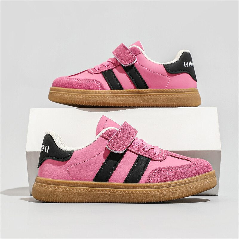 Dječje tenisice za trening, kožne bombone boje, jednostruke cipele za dječake, djevojčice, veličina 26-36 Red Hundred, neklizajuće, dječje ležerne tenisice