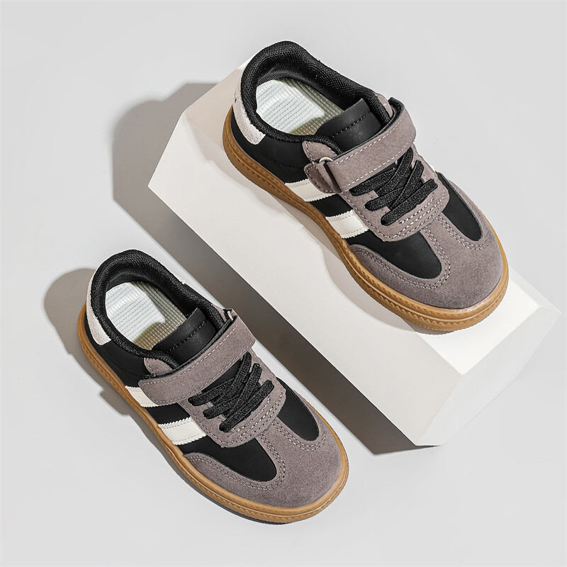 Dječje tenisice za trening, kožne bombone boje, jednostruke cipele za dječake, djevojčice, veličina 26-36 Red Hundred, neklizajuće, dječje ležerne tenisice