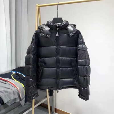 Jachete The King Of Down Jachetă de iarnă cu glugă pentru bărbați, cu pălărie detașabilă NFC, cu umplutură din puf de gâscă, haină caldă ocazională