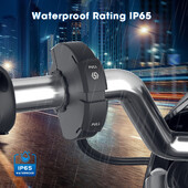 Motociklam piestiprināts USB QC3.0 ātras uzlādes 30 W mobilā tālruņa lādētājs motociklam Moto ūdensizturīgs TYPE-C uzlādes statīvs SAE interfeiss