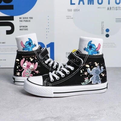 Lilo and Stitch Dječje platnene tenisice Dječaci Modna protuklizna prozračna sportska obuća Djevojčice Studentice Ležerne cipele za dasku Dječje