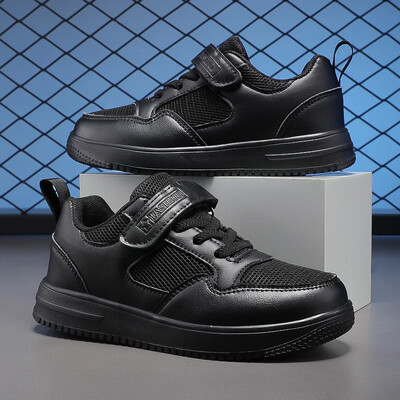 Ljetni stil, bijele ležerne dječje cipele, dječake, djevojčice, školske uniforme, prozračne izdubljene tenisice za djecu