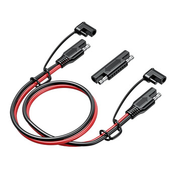 Καλώδιο επέκτασης SAE σε SAE Solar Plug Cord 16AWG Αδιάβροχο για μπαταρίες αυτοκινήτου