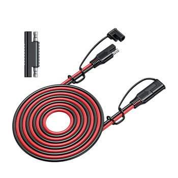 Καλώδιο επέκτασης SAE σε SAE Solar Plug Cord 16AWG Αδιάβροχο για μπαταρίες αυτοκινήτου