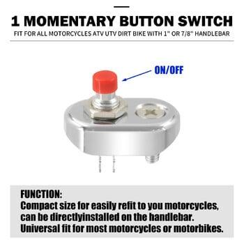 Мотоциклет Универсален бутон за управление Превключвател 7/8\