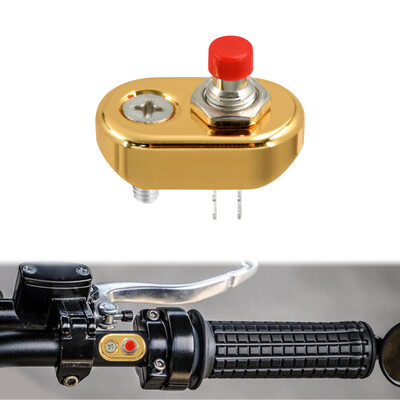 Διακόπτης χειριστηρίου κουμπιού γενικής χρήσης μοτοσικλέτας 7/8" 1" Χειρολαβές On Off Μπλοκ κουμπιού πάτημα για Harley Bobber Chopper Cafe Racer Retro