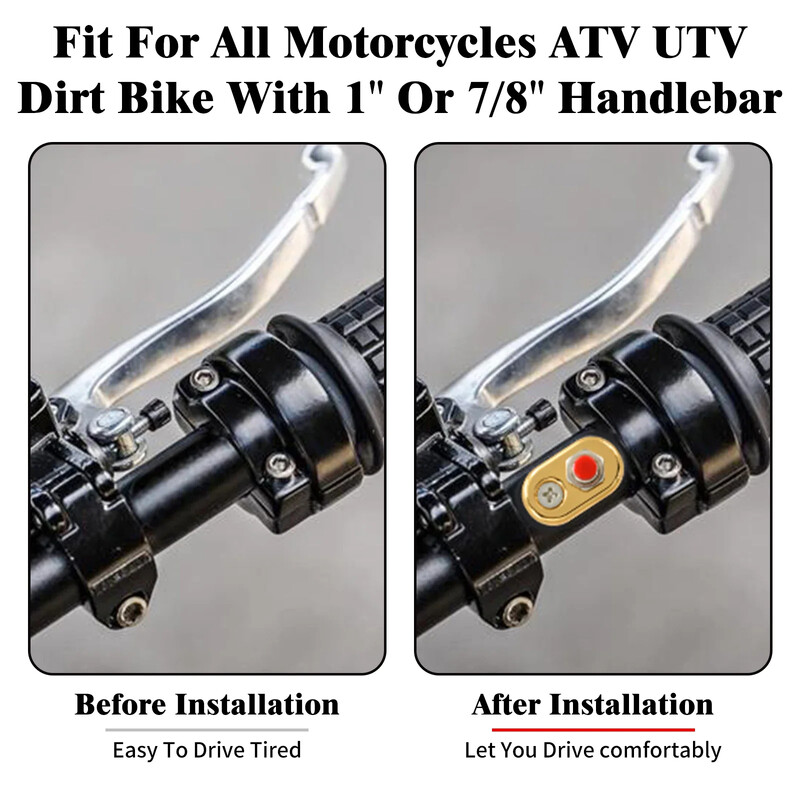 Διακόπτης χειριστηρίου κουμπιού γενικής χρήσης μοτοσικλέτας 7/8" 1" Χειρολαβές On Off Μπλοκ κουμπιού πάτημα για Harley Bobber Chopper Cafe Racer Retro