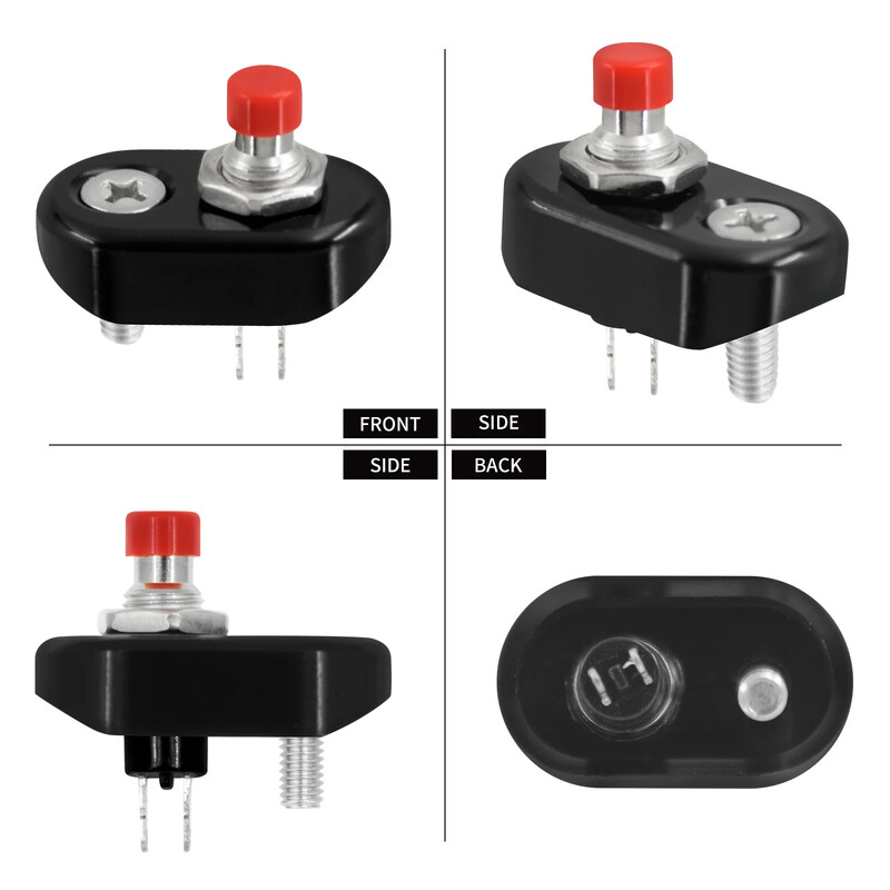 Διακόπτης χειριστηρίου κουμπιού γενικής χρήσης μοτοσικλέτας 7/8" 1" Χειρολαβές On Off Μπλοκ κουμπιού πάτημα για Harley Bobber Chopper Cafe Racer Retro