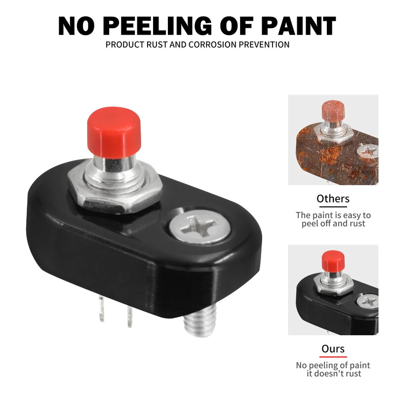 Διακόπτης χειριστηρίου κουμπιού γενικής χρήσης μοτοσικλέτας 7/8" 1" Χειρολαβές On Off Μπλοκ κουμπιού πάτημα για Harley Bobber Chopper Cafe Racer Retro