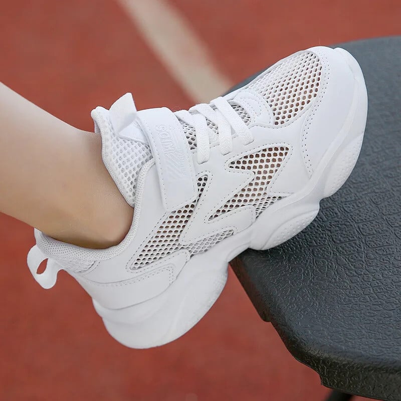 Dječje bijele ležerne cipele, prozračne ljetne školske tenisice za trčanje, mekano dno za dječake, djevojčice