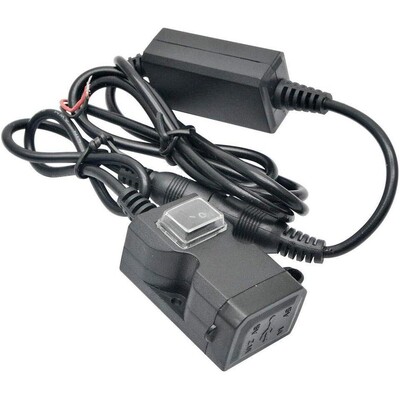 12V motociklo vairo įkroviklio adapteris, dvigubas USB vandeniui atsparus maitinimo šaltinio lizdas, skirtas iPhone samsung huawei