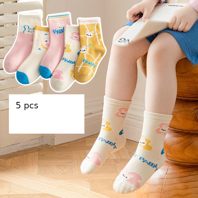 Sügisel ja talvel uued laste sokid armsad multikas jänku dinosauruste sari puuvillased poiste ja tüdrukute sokid sääre keskpaigani