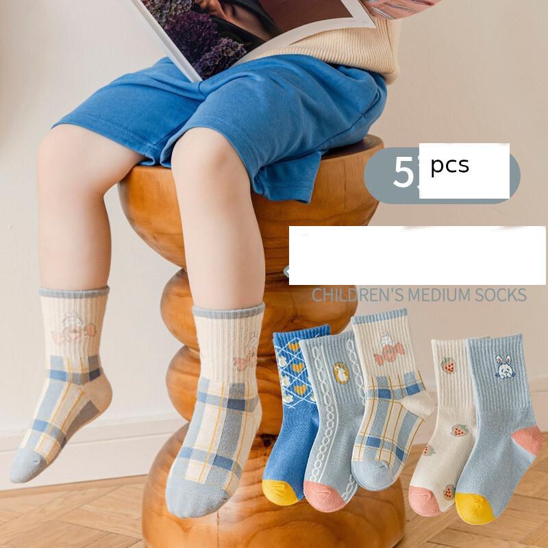 Sügisel ja talvel uued laste sokid armsad multikas jänku dinosauruste sari puuvillased poiste ja tüdrukute sokid sääre keskpaigani