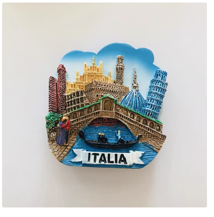  Ledusskapja magnēta ceļojumu suvenīri Venēcijai Milānai Florencei Romai