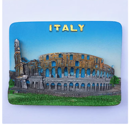  Ledusskapja magnēta ceļojumu suvenīri Venēcijai Milānai Florencei Romai