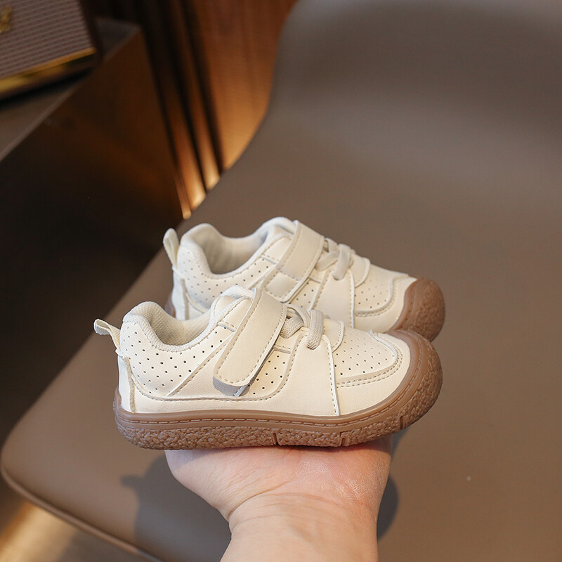 Dječje cipele za hodanje Proljeće Jesen Žuta kožna obuća za dječake Djevojčice Ležerne cipele 0-6 godina Smeđe mekane neklizajuće dječje dječje tenisice