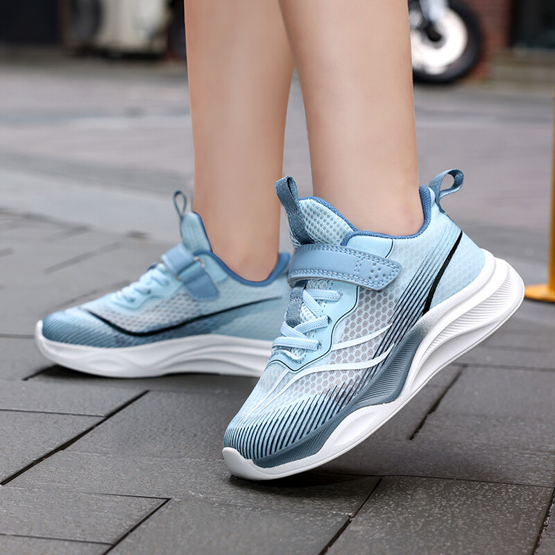 Bērnu kedas Bērnu ikdienas sporta apavi zēniem Elpojošs vasaras sietiņš Bērnu āķis un cilpa studentiem meiteņu skolas skriešanas apavi