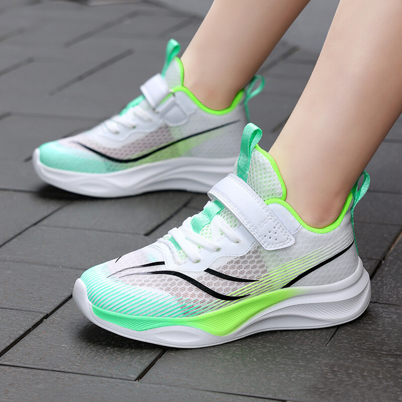 Bērnu kedas Bērnu ikdienas sporta apavi zēniem Elpojošs vasaras sietiņš Bērnu āķis un cilpa studentiem meiteņu skolas skriešanas apavi