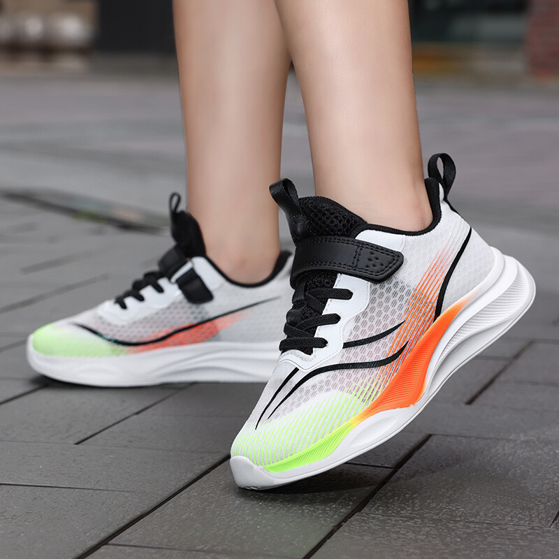 Bērnu kedas Bērnu ikdienas sporta apavi zēniem Elpojošs vasaras sietiņš Bērnu āķis un cilpa studentiem meiteņu skolas skriešanas apavi