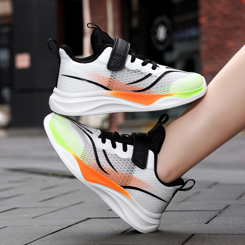 Bērnu kedas Bērnu ikdienas sporta apavi zēniem Elpojošs vasaras sietiņš Bērnu āķis un cilpa studentiem meiteņu skolas skriešanas apavi