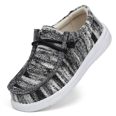 Bērnu Loafers Kurpes Zēni Plakanas kedas Bērni Ikdienas apavi Toddler Āra Šņorējamas Elpojošas Kurpes Mīksta Apakšdaļa Vienkrāsaina