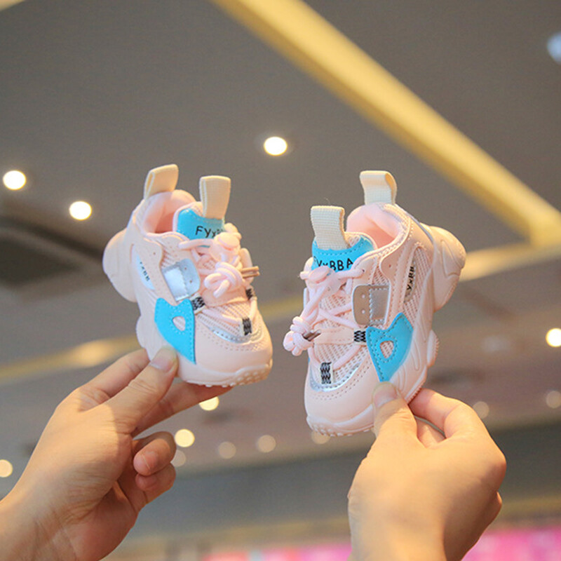 Sporta apavi rudens meitenēm zēniem sieta elpojoši āra apavi Bērnu ikdienas skriešanas apavi Toddler kedas