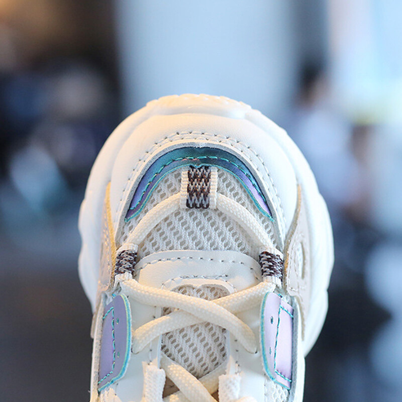 Sporta apavi rudens meitenēm zēniem sieta elpojoši āra apavi Bērnu ikdienas skriešanas apavi Toddler kedas