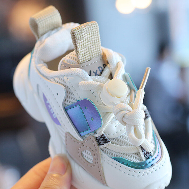 Sporta apavi rudens meitenēm zēniem sieta elpojoši āra apavi Bērnu ikdienas skriešanas apavi Toddler kedas