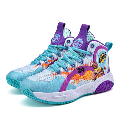 Luksuzne dječje tenisice Cipele za dječake Modne prozračne visoke dječje tenisice za trčanje Tenis Sportske košarkaške cipele za dječake