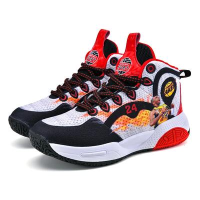 Luksuzne dječje tenisice Cipele za dječake Modne prozračne visoke dječje tenisice za trčanje Tenis Sportske košarkaške cipele za dječake