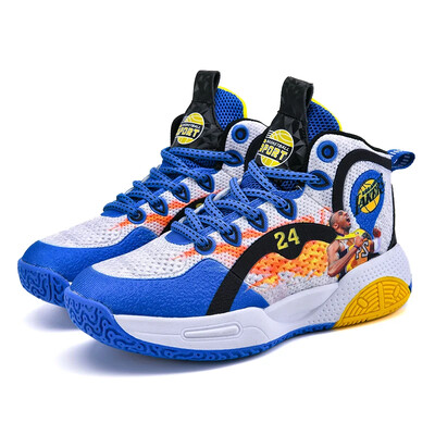 Luksuzne dječje tenisice Cipele za dječake Modne prozračne visoke dječje tenisice za trčanje Tenis Sportske košarkaške cipele za dječake