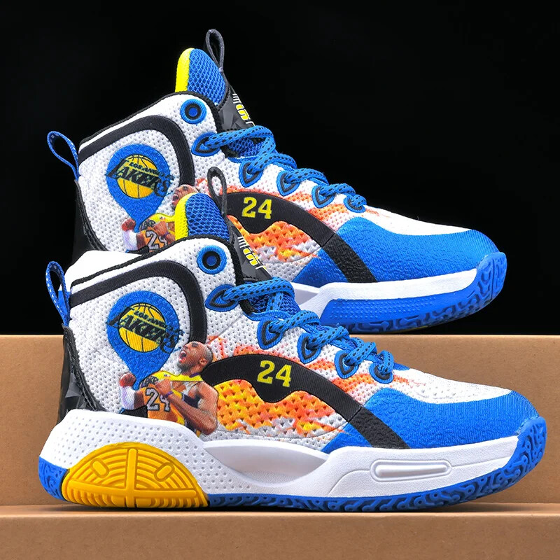 Luksuzne dječje tenisice Cipele za dječake Modne prozračne visoke dječje tenisice za trčanje Tenis Sportske košarkaške cipele za dječake