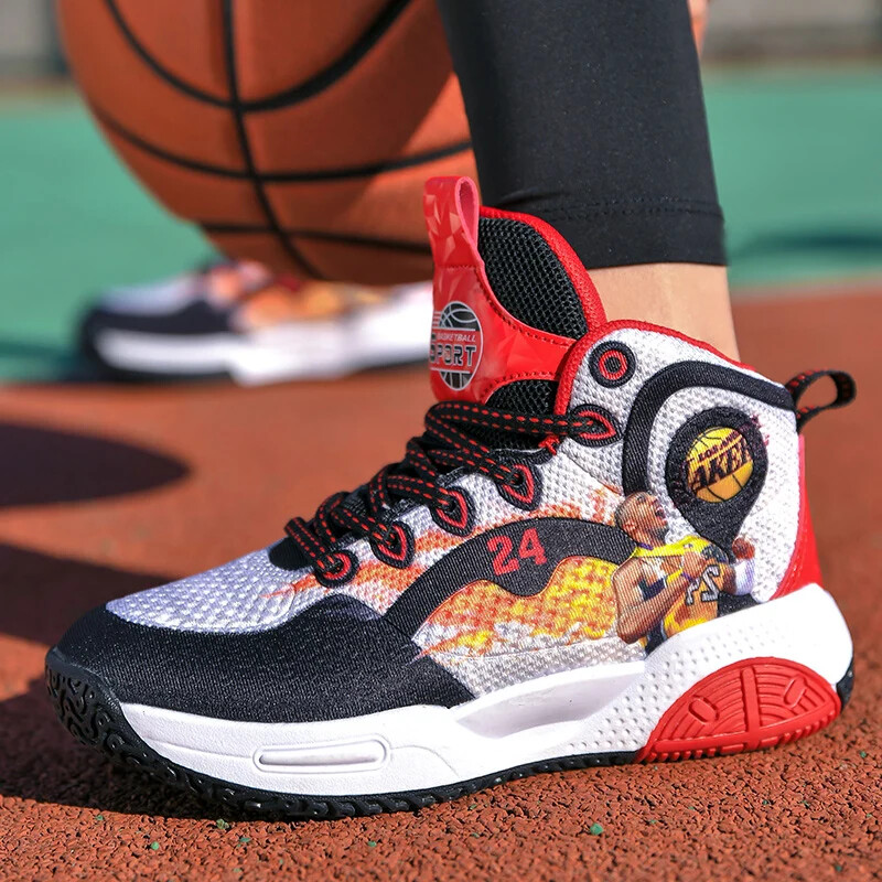 Luksuzne dječje tenisice Cipele za dječake Modne prozračne visoke dječje tenisice za trčanje Tenis Sportske košarkaške cipele za dječake