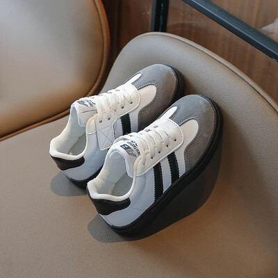 Zēniem sporta apavi Bērnu skriešanas sporta apavi Retro klasiskā modes bērnu ikdienas kedas Mīkstas, elpojošas pavasara 2024. gada rudens Jaunums