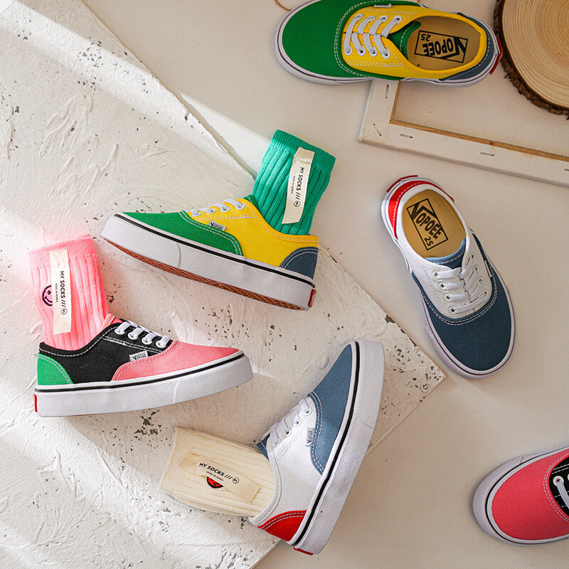 2022. gada jauni bērnu apavi Klasiski ikdienas audekla apavi Meiteņu apavi zēniem Neslīdoša gumijas zole Basketbola apavi Bērnu apavi