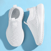 Bērnu apavi vasarā ērti elpojoši zēni meitenēm unisex tīklveida apavi Soft Slip On kedas Bērnu sporta apavi