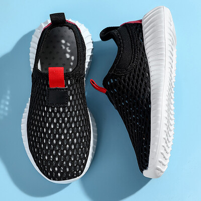 Bērnu apavi vasarā ērti elpojoši zēni meitenēm unisex tīklveida apavi Soft Slip On kedas Bērnu sporta apavi