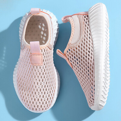 Bērnu apavi vasarā ērti elpojoši zēni meitenēm unisex tīklveida apavi Soft Slip On kedas Bērnu sporta apavi